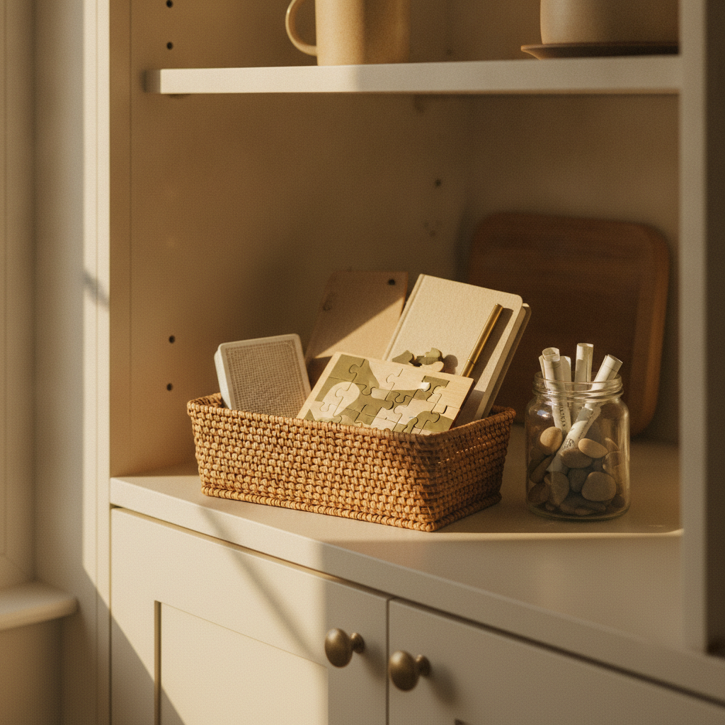 A basket of screen-free boredom fixes